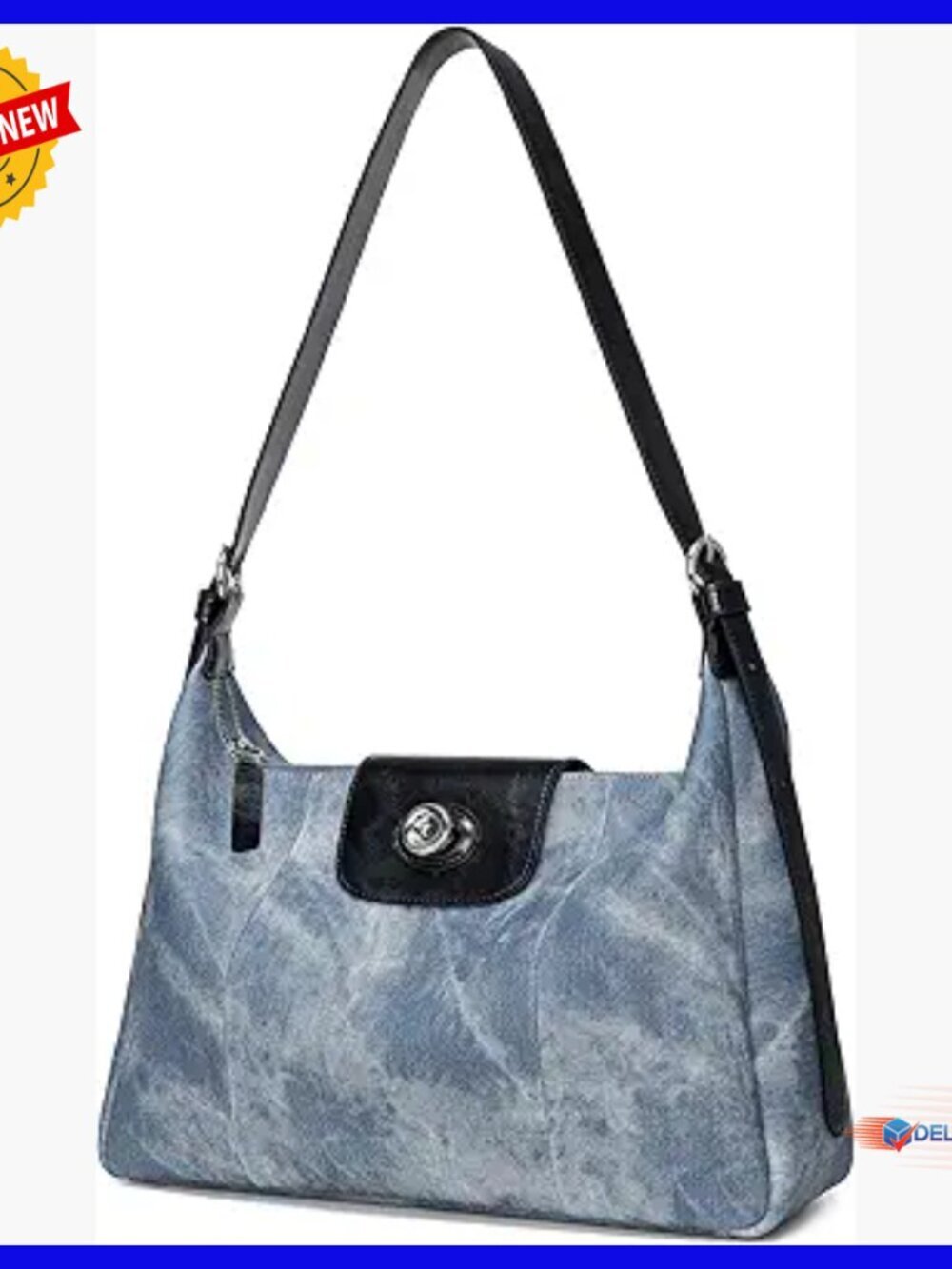 Large Leather Hobo Tote Crossbody Bag Adjustable Strap Everyday Use